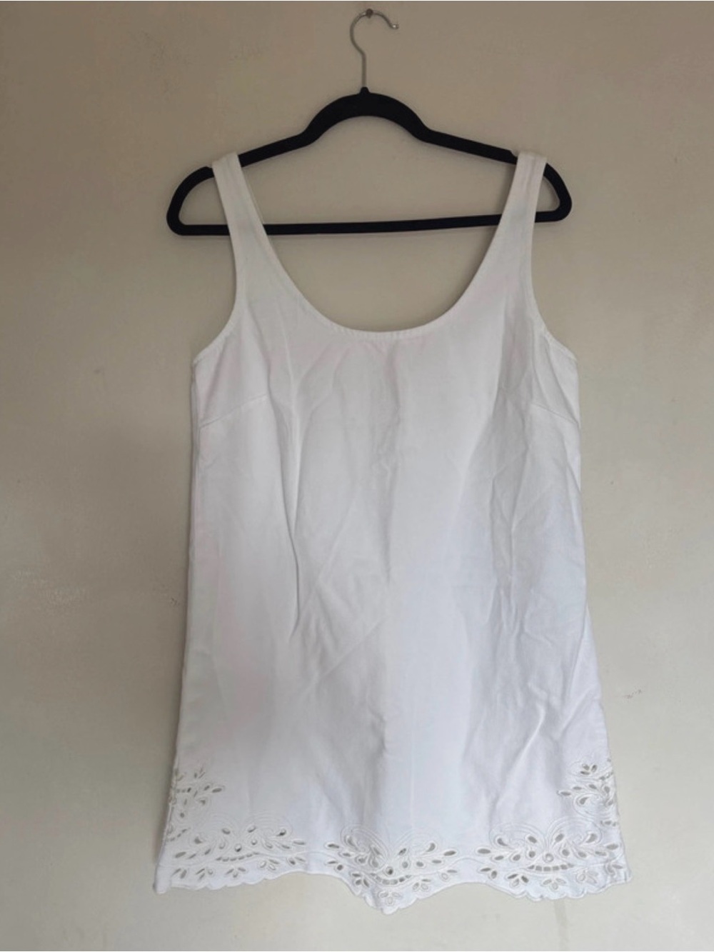 MADEWELL medium White Jean Dress with Eyelet Hem - Women
